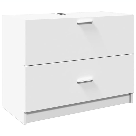 Sink Cabinet | White | Engineered wood | Medium | Bathroom Cabinet