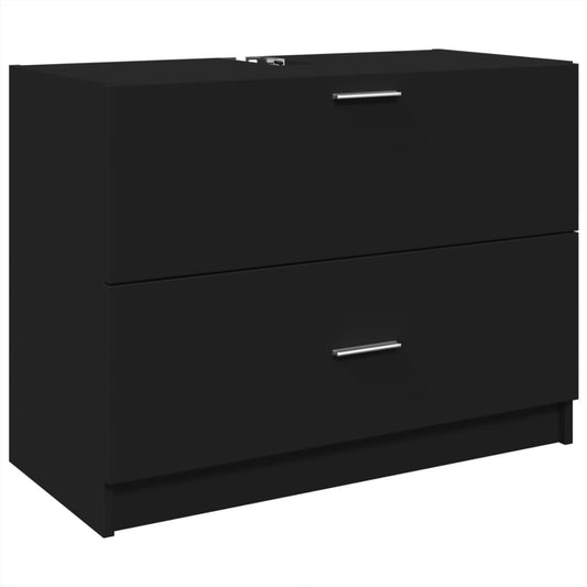Sink Cabinet | Black | Engineered Wood | Standard | Sink Cabinet