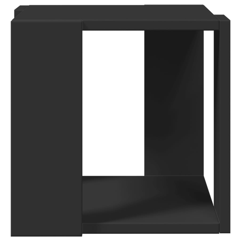 Coffee Table Black 32x32x30 cm Engineered Wood