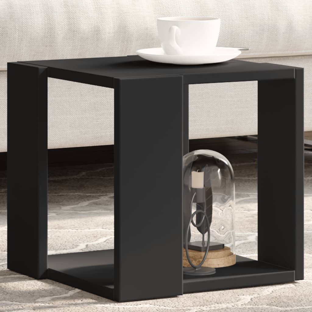 Coffee Table Black 32x32x30 cm Engineered Wood