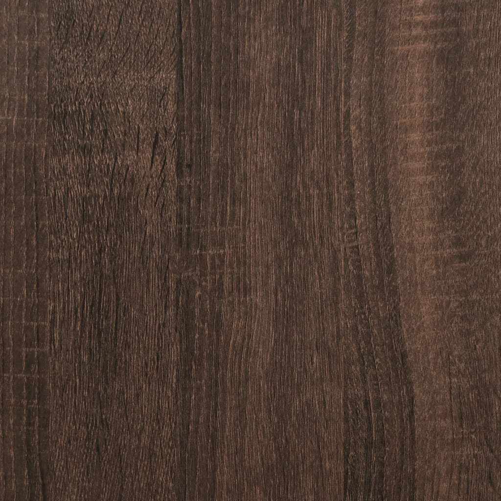 Dressing Table with Cabinet Brown Oak 80x35x132 cm