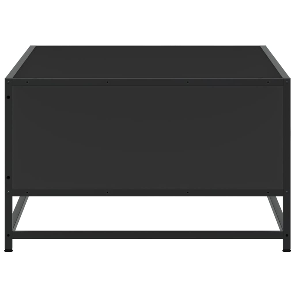Coffee Table Black 100x57x35 cm Engineered Wood and Metal