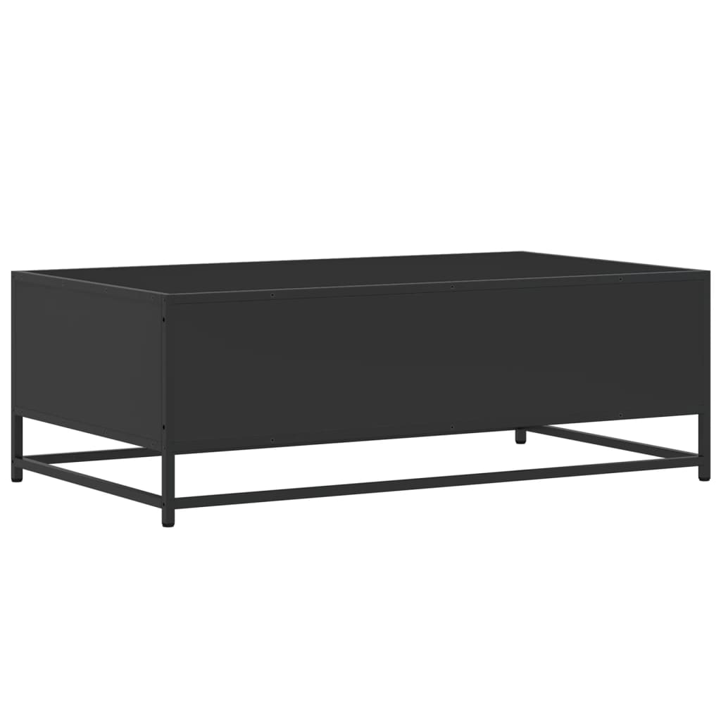 Coffee Table Black 100x57x35 cm Engineered Wood and Metal