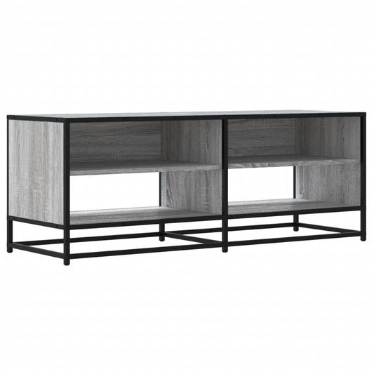 TV Cabinet Grey Sonoma 120,5x40x46 cm Engineered Wood and Metal