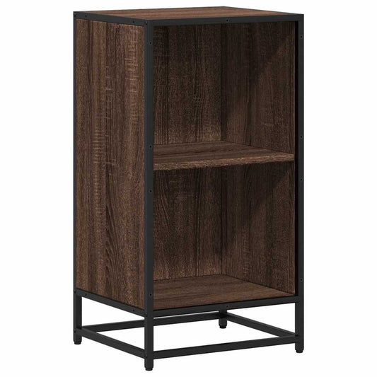 Book Cabinet Brown Oak 40x35x76 cm Engineered Wood