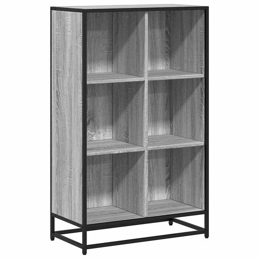 Book Cabinet Grey Sonoma 65.5x33x107.5 cm Engineered Wood