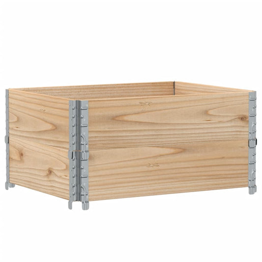 Pallet Collars 2 pcs 80x60 cm Solid Wood Pine