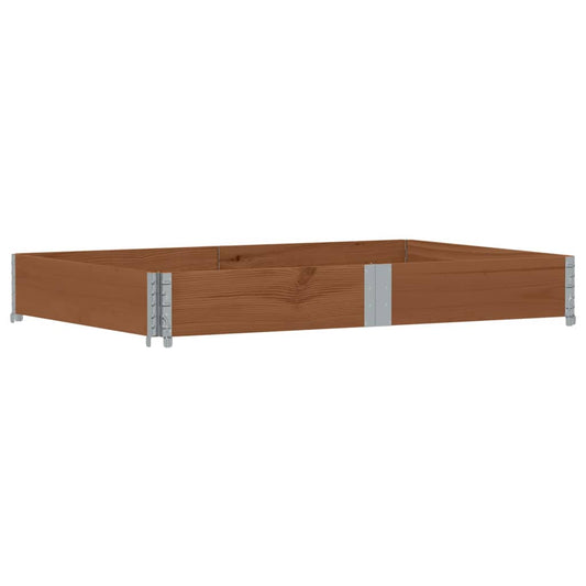 Pallet Collar Brown 150x100 cm Solid Wood Pine