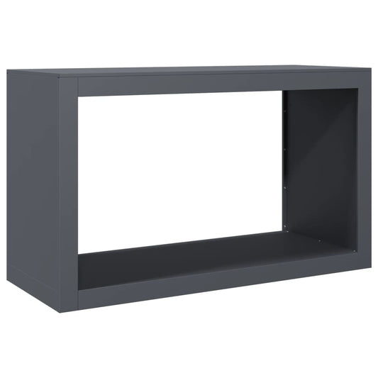 Firewood Rack Anthracite 39.4x15.7x23.6" Steel