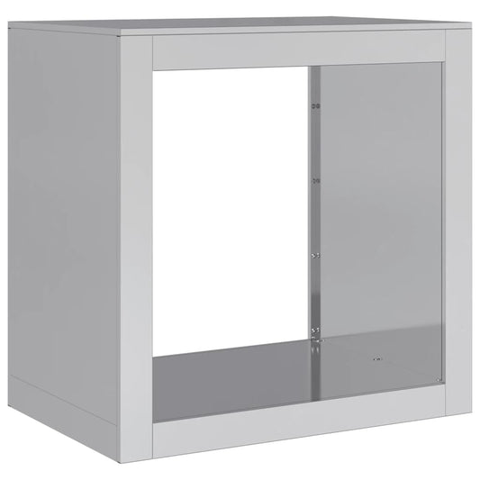Firewood Rack 60x40x60 cm Galvanised Steel