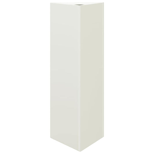 Garden Planter White Triangular 30x26x75 cm Steel