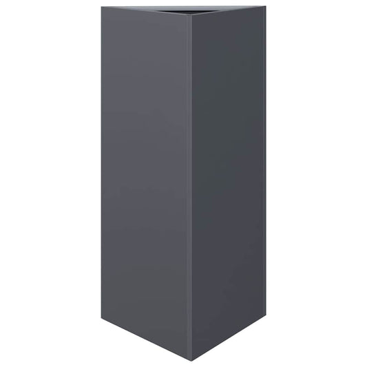 Garden Planter Anthracite Triangular 40x34.5x75 cm Steel