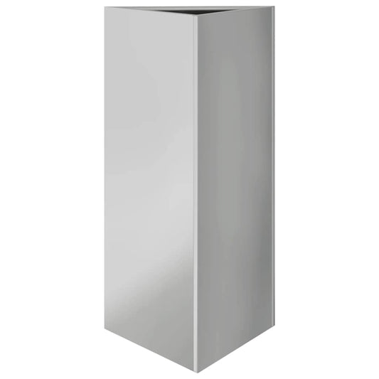 Garden Planter Triangular 40x34.5x75 cm Galvanized Steel