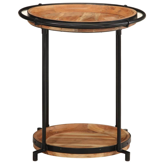 Side Table Ø55x60 cm Solid Wood Acacia