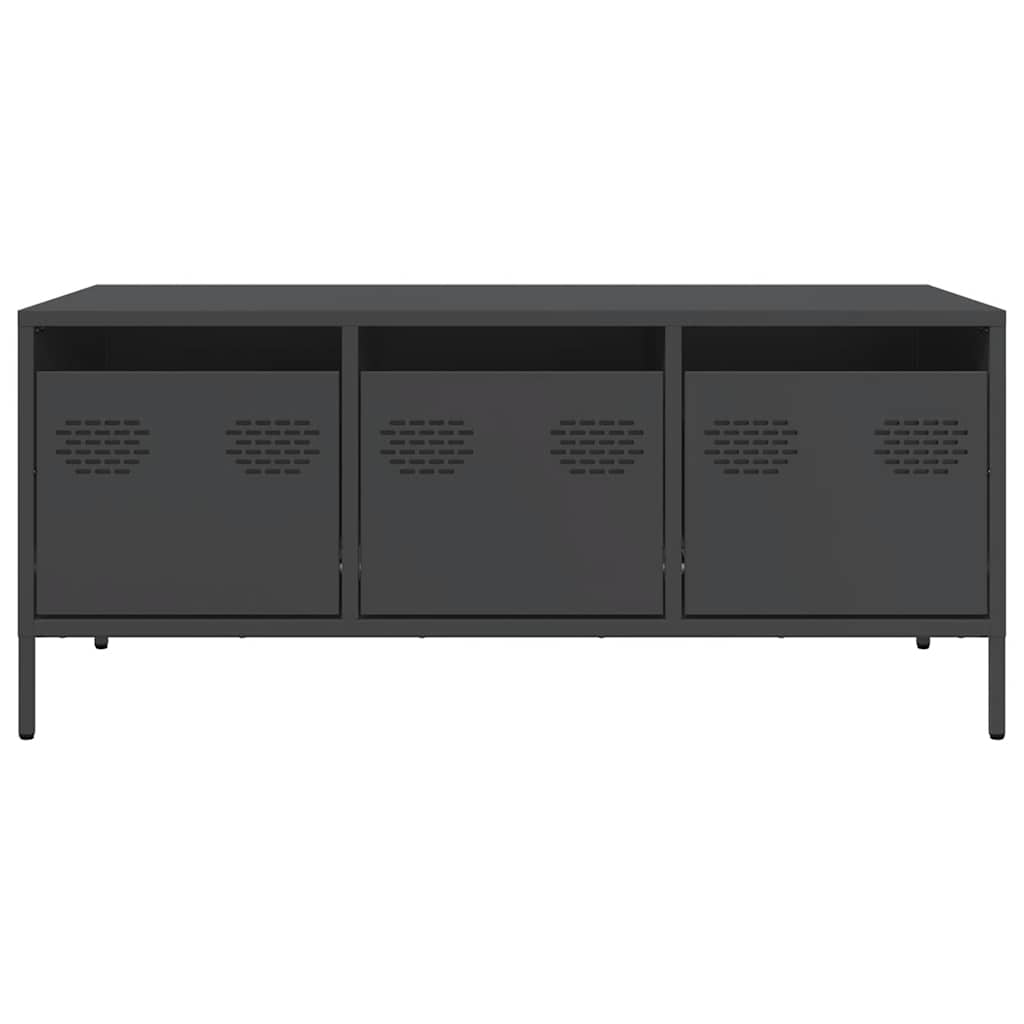 Coffee Table Black 101.5x50x43.5 cm Cold-rolled Steel