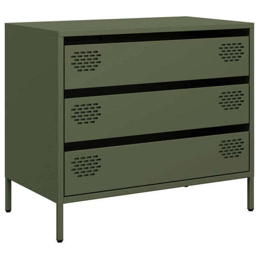 Sideboard Olive Green 68x39x58,5 cm Cold-rolled Steel
