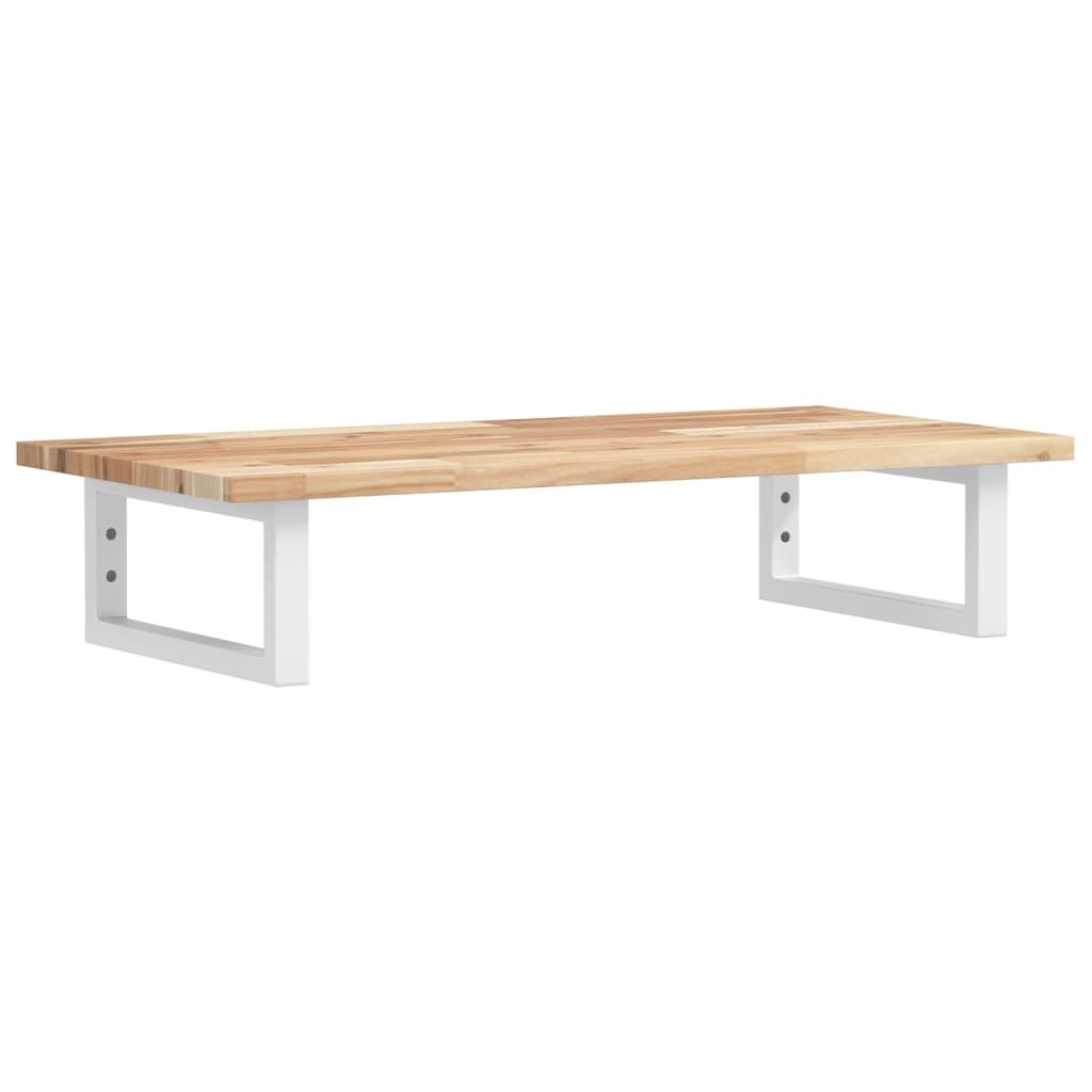 Basin Shelf Wall Mounted Steel and Solid Wood Acacia