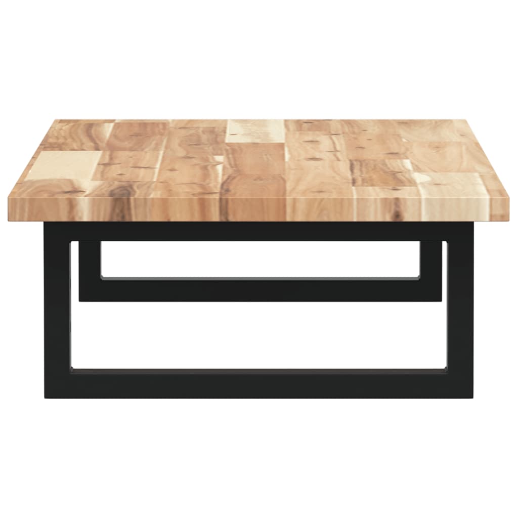 Basin Shelf Wall Mounted Steel and Solid Wood Acacia