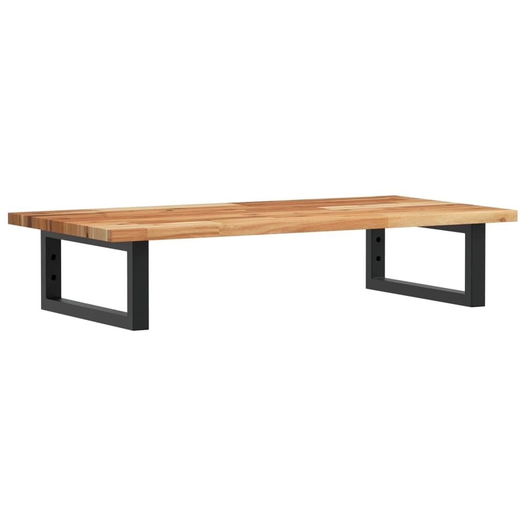 Basin Shelf Wall Mounted Steel and Solid Wood Acacia