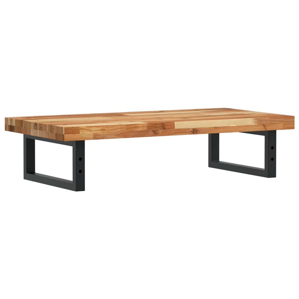 Basin Shelf Wall Mounted Steel and Solid Wood Acacia