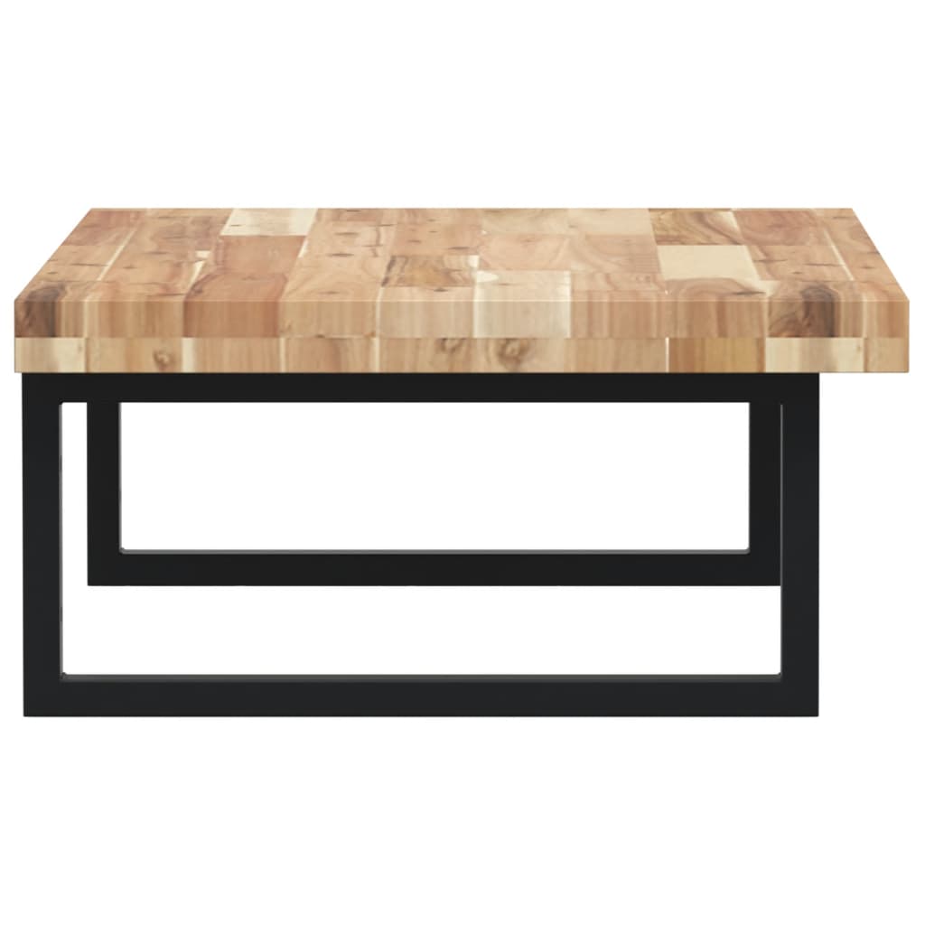 Basin Shelf Wall Mounted Steel and Solid Wood Acacia