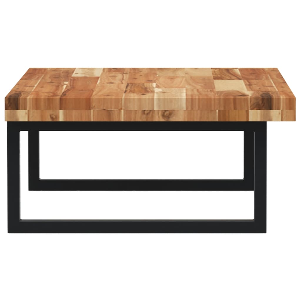 Basin Shelf Wall Mounted Steel and Solid Wood Acacia