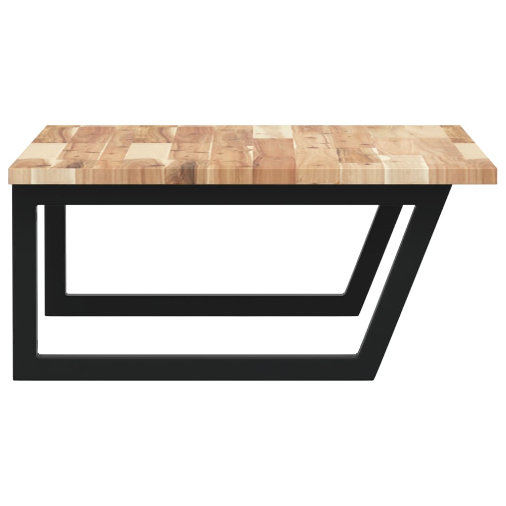 Basin Shelf Wall Mounted Steel and Solid Wood Acacia