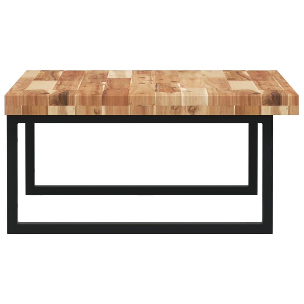 Basin Shelf Wall Mounted Steel and Solid Wood Acacia