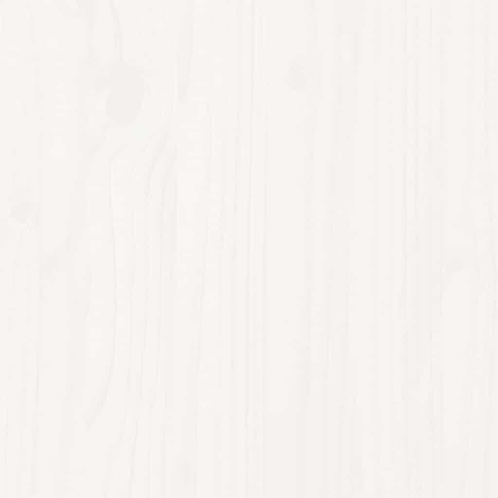 Bed Frame without Mattress White 120x200 cm Solid Wood Pine