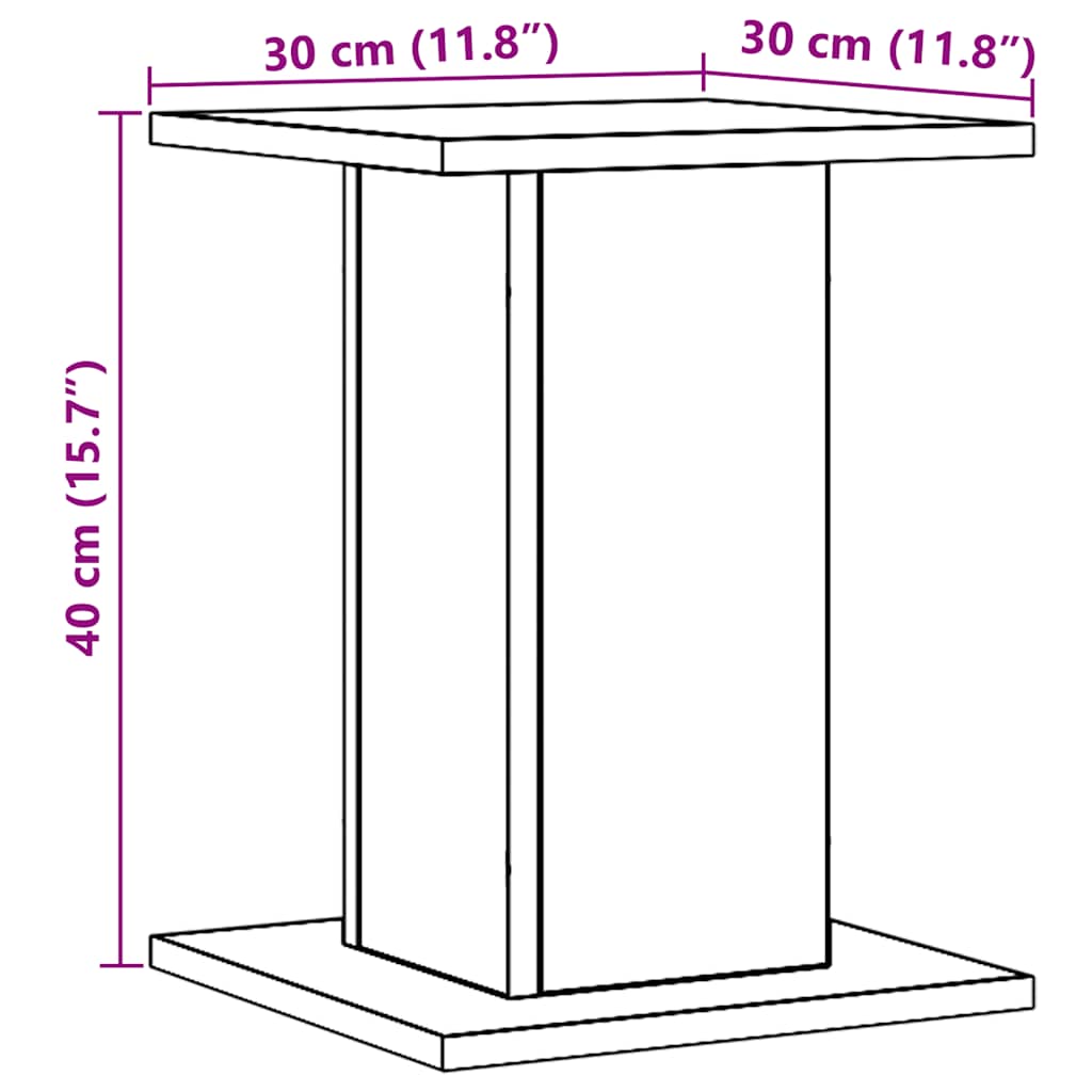 Speaker Stands 2 pcs Artisan Oak 30x30x40 cm Engineered Wood