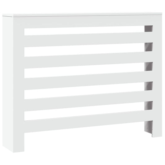 Radiator Cover White 104 x 20 x 82 cm Engineered Wood