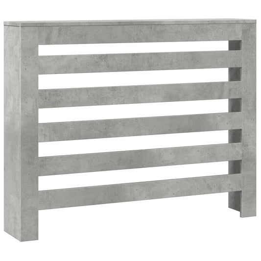 Radiator Cover Concrete Grey 104 x 20 x 82 cm Engineered Wood