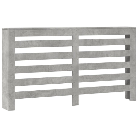 Radiator Cover Concrete Grey 149 x 20 x 82 cm Engineered Wood