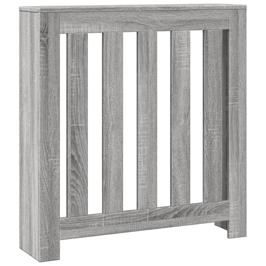 Radiator Cover Grey Sonoma 78 x 20 x 82 cm Engineered Wood
