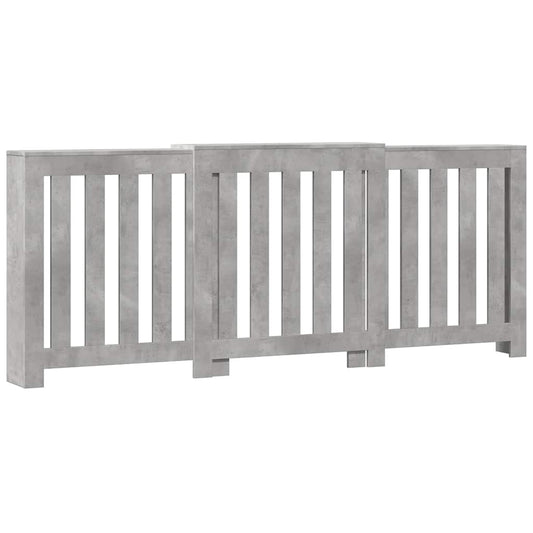 Radiator Cover Concrete Grey 205 x 21.5 x 83.5 cm