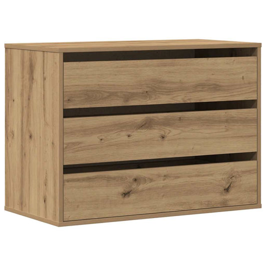 Corner Chest of Drawers Artisian Oak 80x41x58 cm Engineered Wood