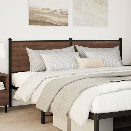 Replace Headboard Brown Oak 160 cm Engineered Wood and Steel