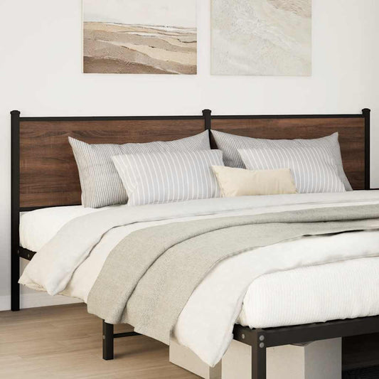 Replace Headboard Brown Oak 190 cm Engineered Wood and Steel