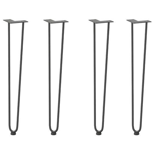 hairpin legs for console tables for Console Table 4 pcs Anthracite 72 cm Solid Steel