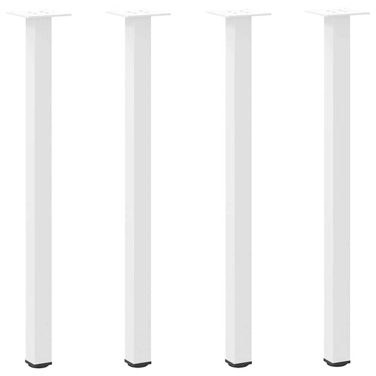 Console Table Legs 4 pcs White 72-74 cm Steel
