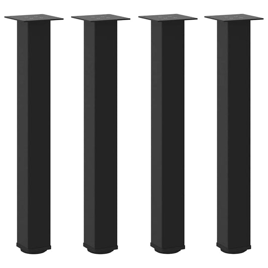 Console Table Legs 4 pcs Black 72-74 cm Steel