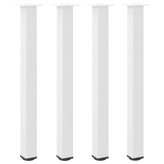 Bar Table Legs 4 pcs White 100-102 cm Steel