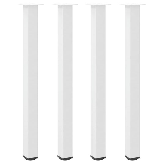 Bar Table Legs 4 pcs White 110-112 cm Steel