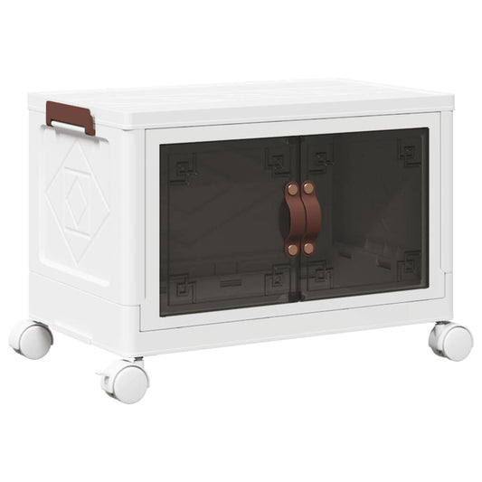 Stackable Storage Box with Wheels 28 L 48,5x29,5x33 cm