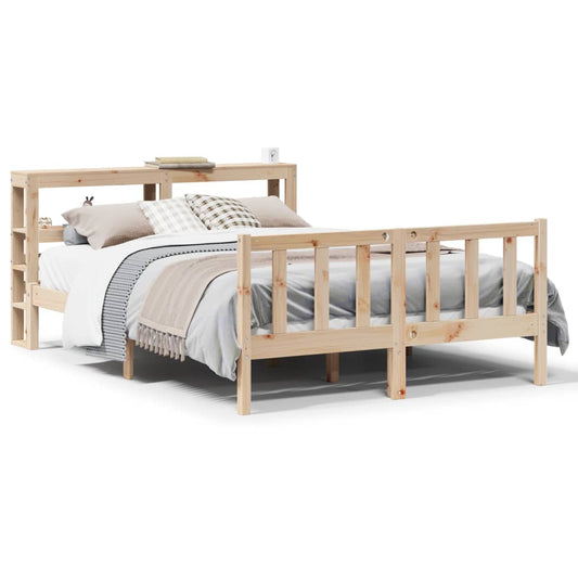 Bed Frame without Mattress 160x200 cm Solid Wood Pine