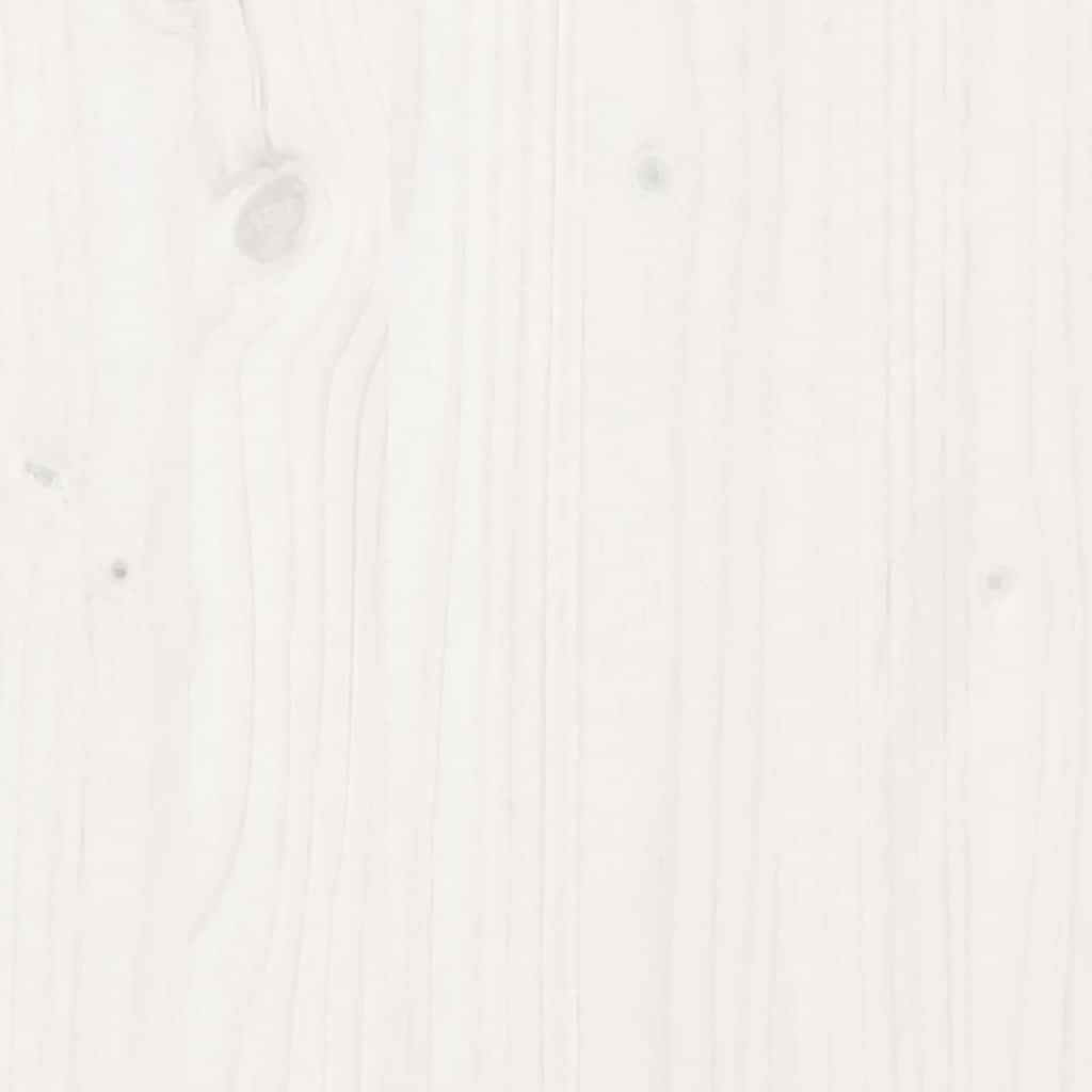 Bed Frame without Mattress White 120x200 cm Solid Wood Pine