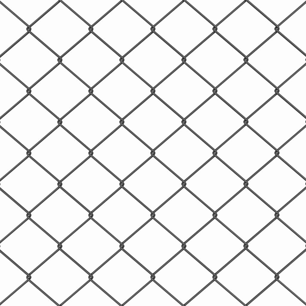 Chainlink Fence with Concrete Base 25 x 0.6 m PVC-Coated Steel
