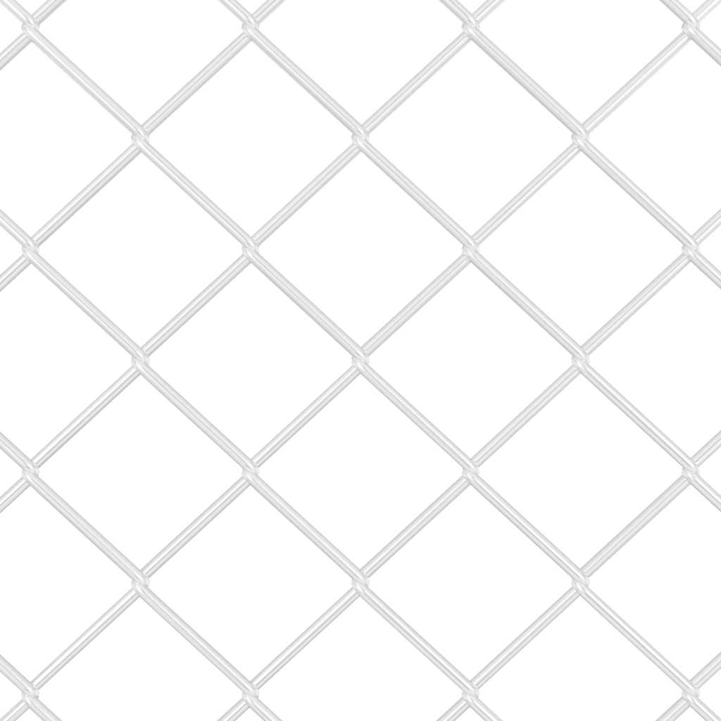 Chainlink Fence with Concrete Base 25 x 0.8 m Galvanised Steel