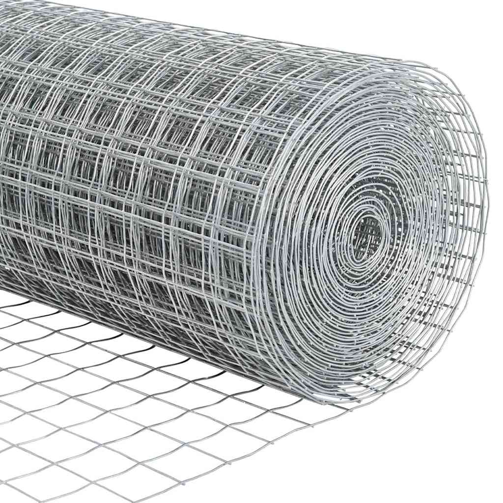 Outdoor Euro Fence with Spikes 10 x 1.5 m Galvanised Steel Mesh