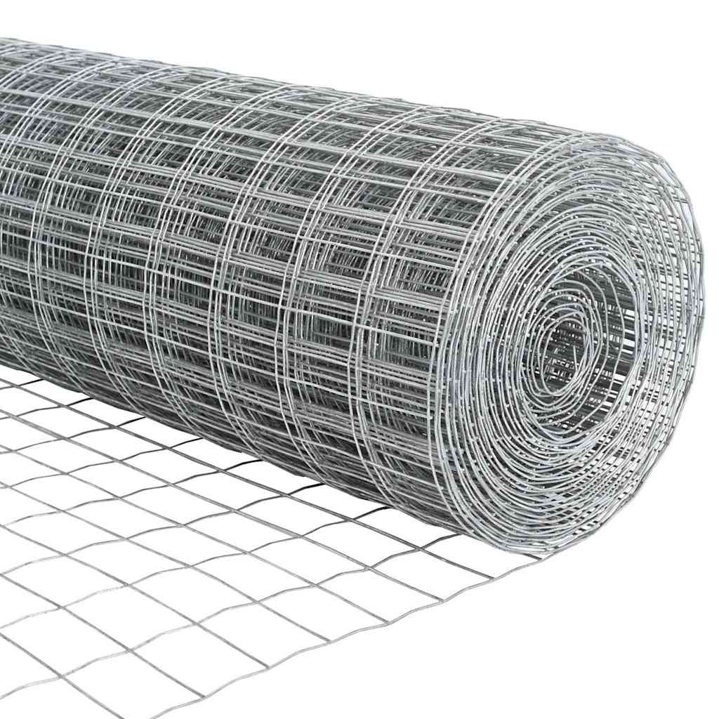 Outdoor Euro Fence with Spikes 10 x 1.6 m Galvanised Steel Mesh